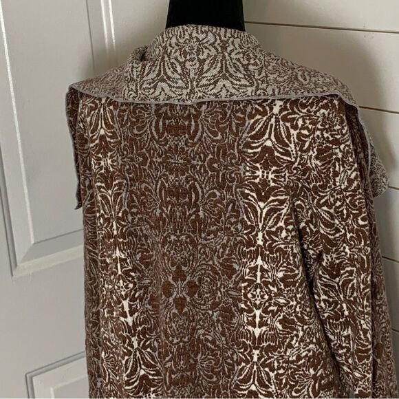 Knox Rose longline boho waterfall cardigan soft knit jacquard womans xxl - Picture 5 of 9